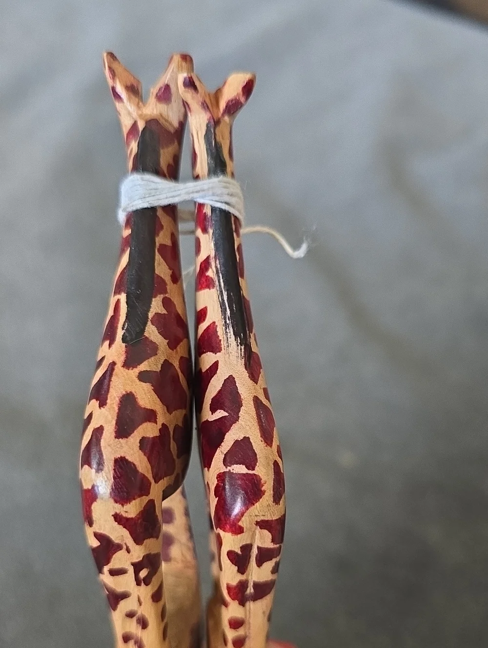 Handmade African salad serving set